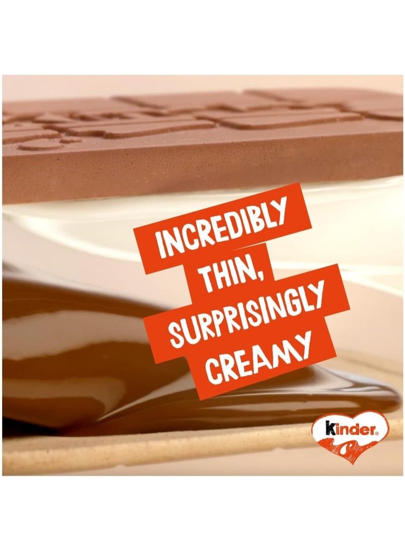 Kinder Cards – Thin Wafer Biscuits with Milk and Cocoa Cream – 256g – 10 Packs - Image 5